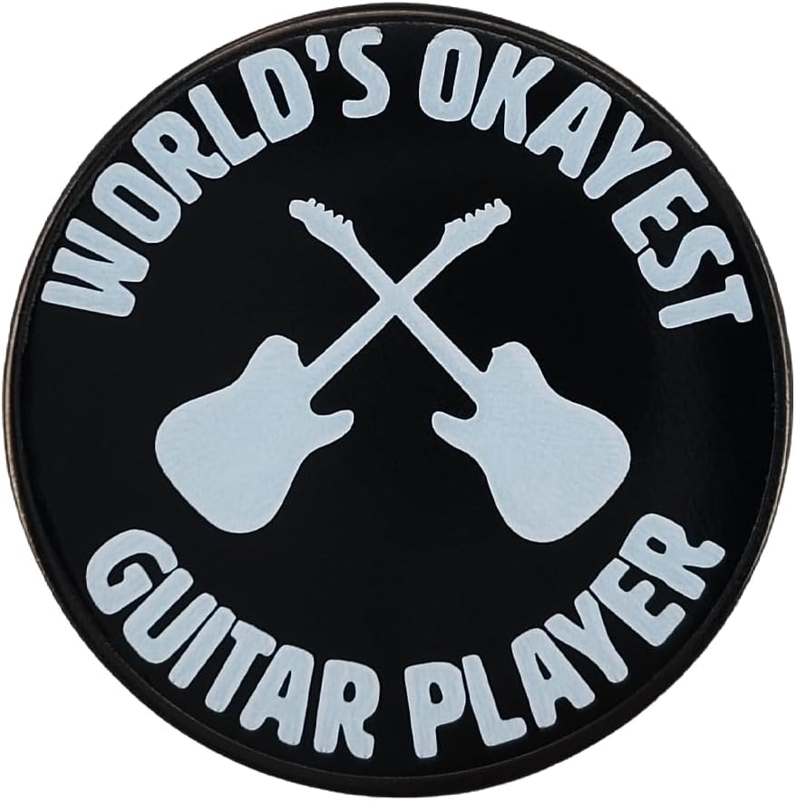 Guitar Player Enamel Pin,Music Humor Lapel Pin,Rock Style Brooch,DIY Decor Pin Collection,Gift For Guitarists,Teens,Self Reward,Music Lovers,Denim Jacket Canvas Bag Lanyard Accessory