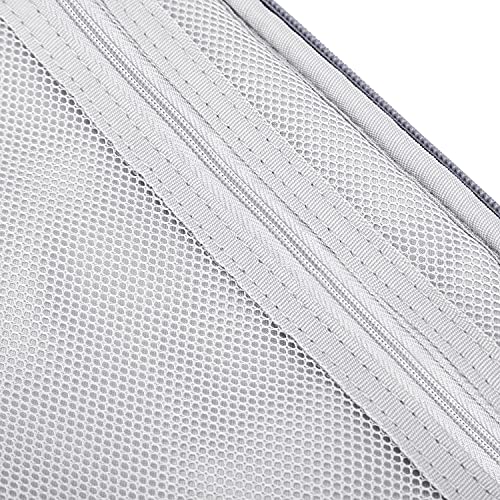 BUBM 3pcs/set Padded Travel Office Cord Cable Gear Organizer Electronics Accessories Bag Gadget Carry Pouch Electrical Cord Management Grey - Thumbnail 7