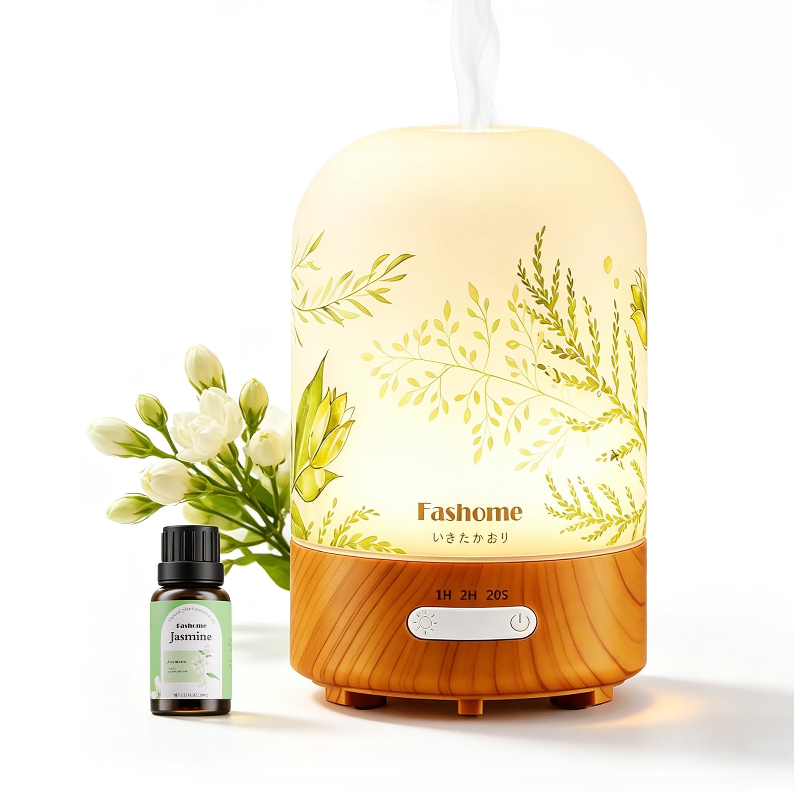 Fashome Hand Blown Glass Essential Oil Diffuser