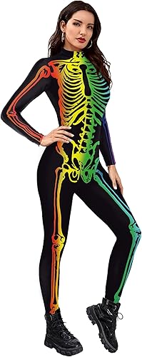Miniatura 2 de KatchOn Body de esqueleto multicolor - Disfraz de Halloween para mujer