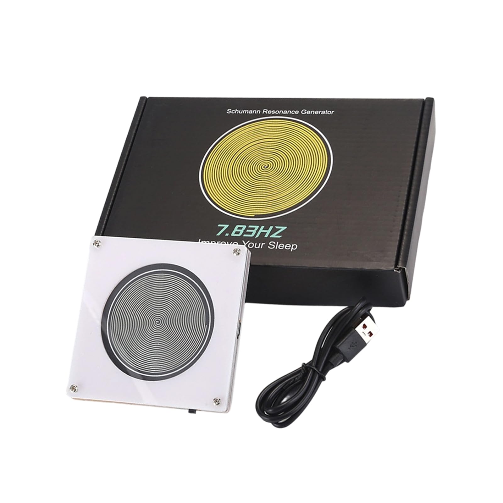 Ordinaryone White Waving Frequency Generator 7.83Hz For Stress Relief Creative Inspiration And Focused Enhancement In Offices Or Home Waving Frequency Generator
