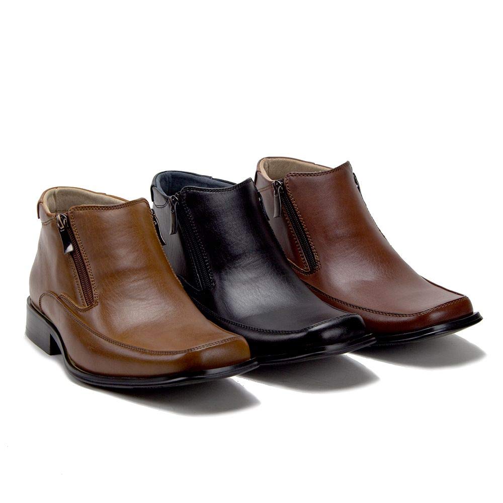Men's Square Toe Ankle Boots - Brown H42P2607