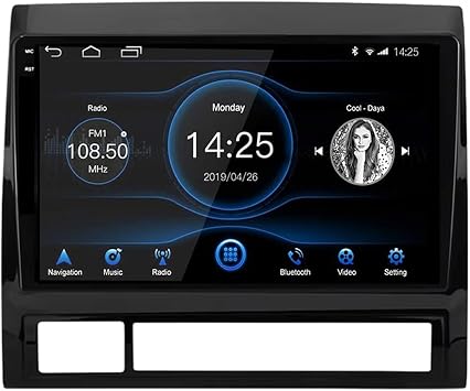 Android 15 Car Radio 2 Din Stereo with Carplay&Android Auto/BT/WiFi for Toyota Tacoma 2 N200 Hilux 2005-2015 GPS Navigation 9'' Multimedia Video Player FM Reverse Camera1G+32G