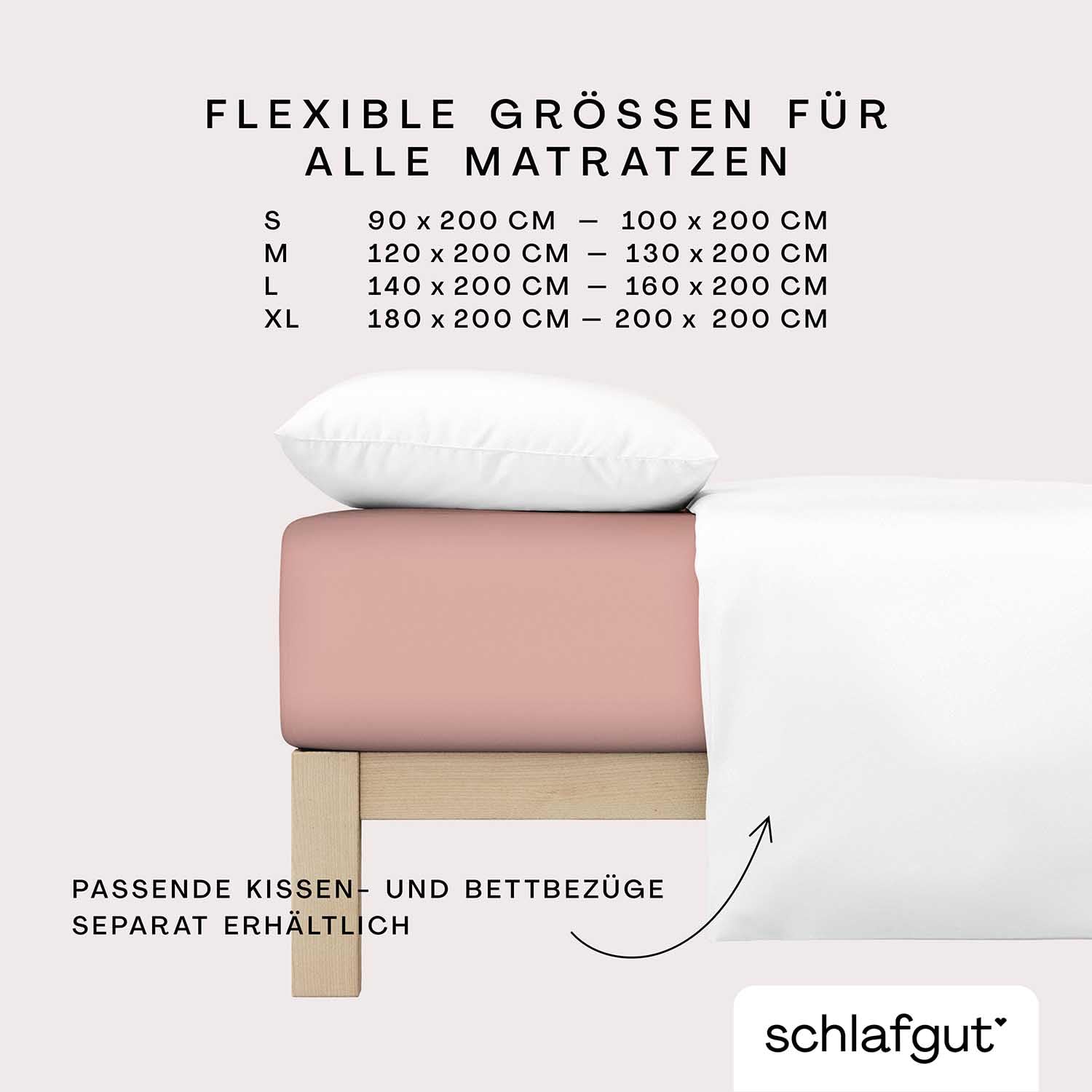 schlafgut Frottex Spannbettlaken 140x200 cm Frottee Baumwolle, Purple Mid
