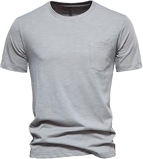 T-Shirt Men's V-Neck Short Sleeve Tops Lightweight Short Sleeve Functional Shirt Classic Summer Shirt Cotton Short Sleeve Shirt Beach Hawaiian Shirt for Business