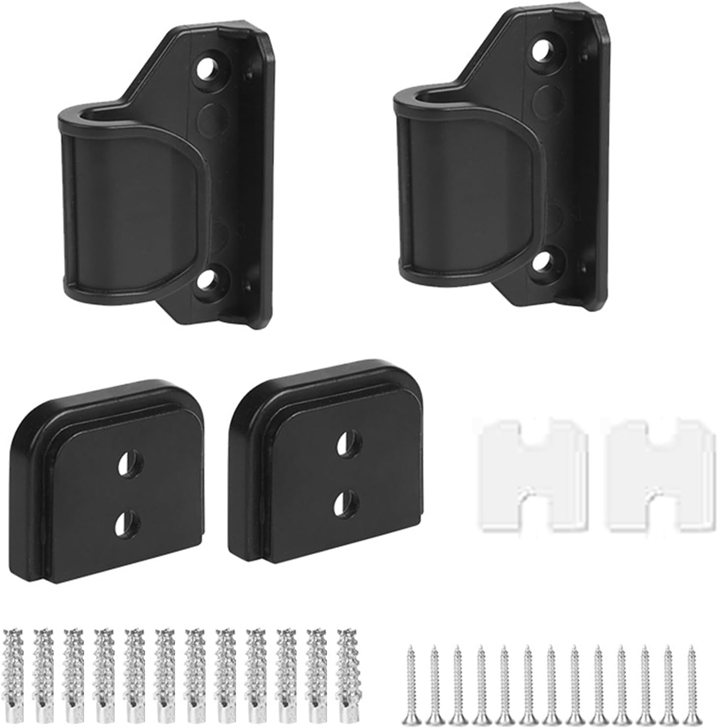 Retractable Baby Gate Replacement Part Set,Baby Gate Extender Accessories for Indoor Safety, Retractable Baby Gate Extension Kit Includes Latches Brackets and Screws,Telescopic Doors for Babies