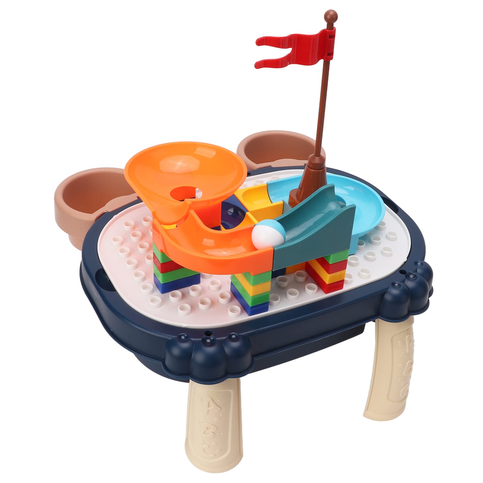 Versátil Mesa de Bloques de Construcción 6 en 1 para Niños Pequeños con Funciones de Escritura y Actividad Escritorio de Aprendizaje para Niños Múltiples Hecho de Plástico