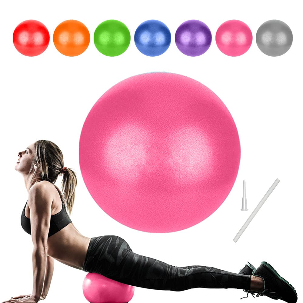 Small Pilates Ball for Therapy Mini Workout Core 9 Inch Small Exercise Mini Bender Pilates, Yoga, Workout, Bender, Core Training and Physical Therapy, Improves Balance