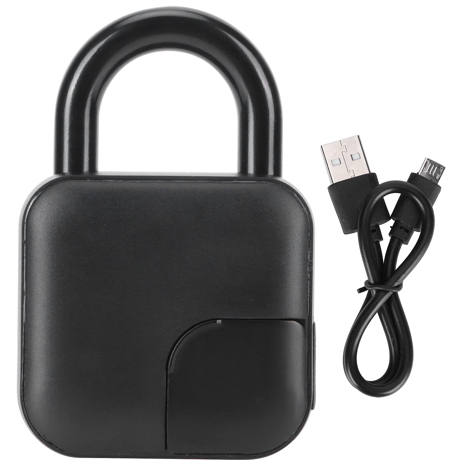Candado de Seguridad sin Llave con Cerradura de Huella Digital con Aplicación Bluetooth para Bicicletas y Dormitorios, Aleación de Zinc Duradera, 1 Unidad
