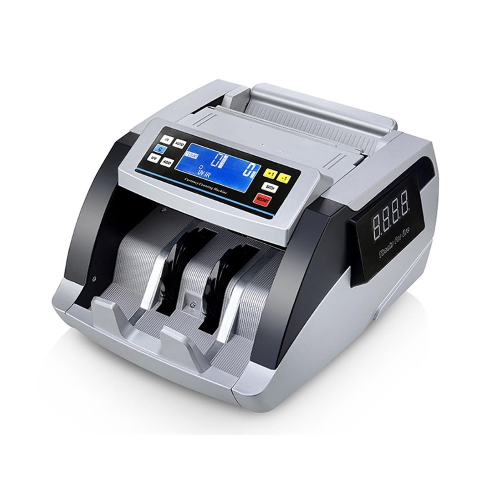 Contatore di denaro, Contatore di banconote multivaluta in tutto il mondo, rilevatore denaro contraffatto magnetico UV