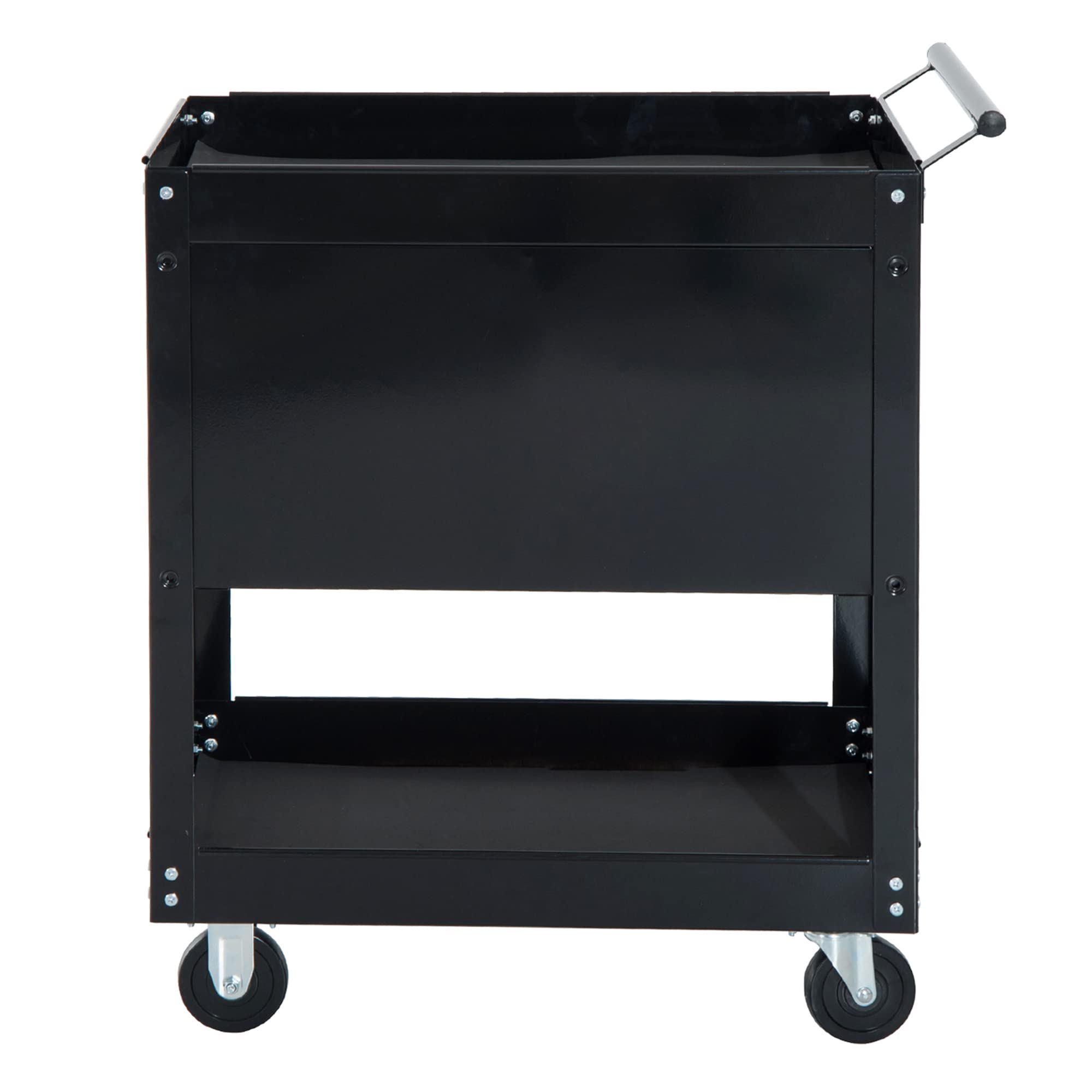 HOMCOM Carrello da Officina Professionale Cassettiera Portautensili in Lamiera, Nero, 68 x 46 x 88cm