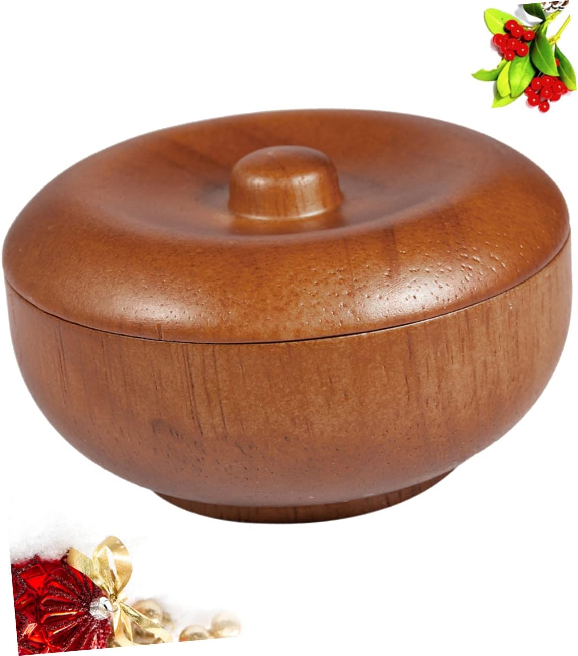 Ipetboom 3pcs Wooden Shaving Bowl Lid for Men Shaving Soap and Cream Bowl Compact Design for Home and Barbershop Use Practical for Male Friends