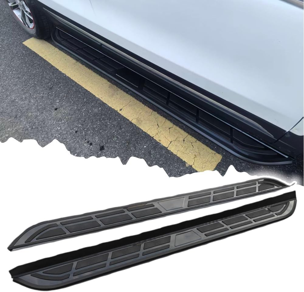 2PCS Side Steps Running Boards Nerf Bars Side Pedal Protector Fits for Genesis GV70 2021-2026 Black