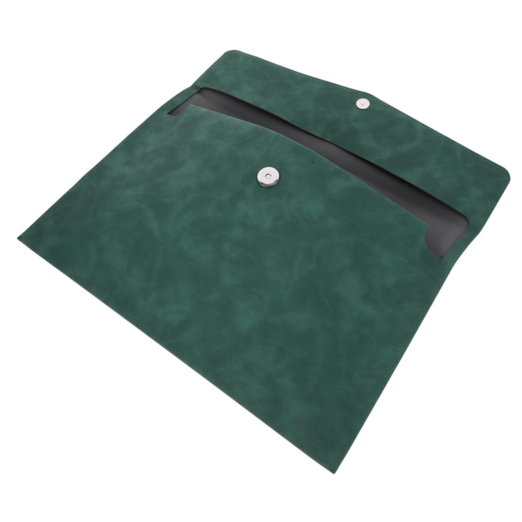 POPETPOP Pochette à Dossiers Paquet à Dossiers Vert Pliable en Simili Cuir pour Organiser Documents Portable pour Étudiants et Bureau