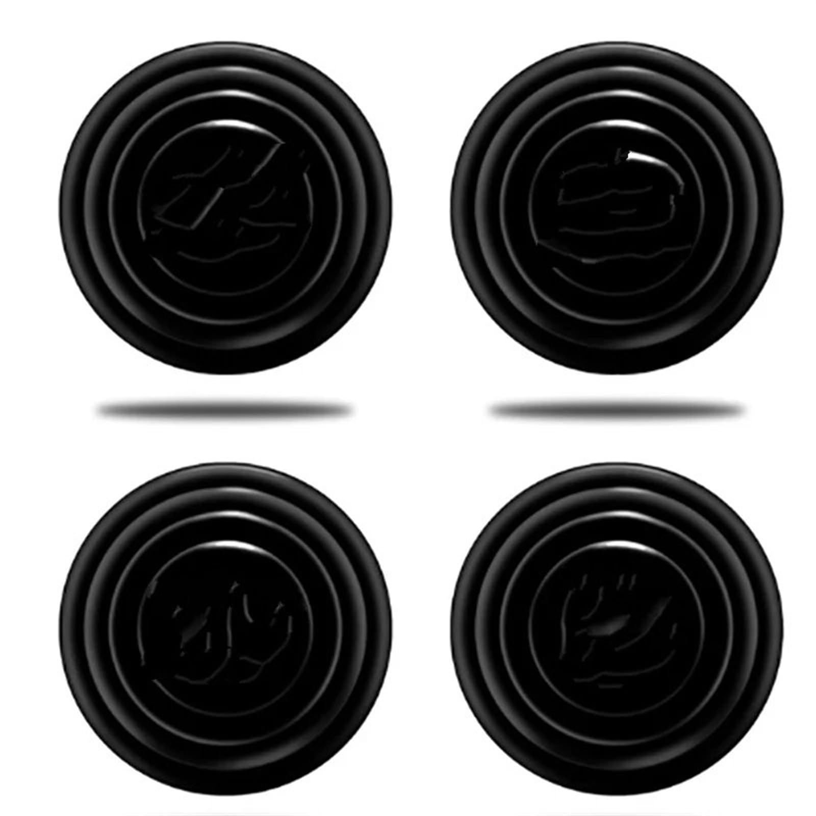 Car Trim Interior for Civic for Accord for CRV for Hrv for Jazz Car Door Shock Stickers Absorber Soundproof Buffer Pier(Balck 4PCS)