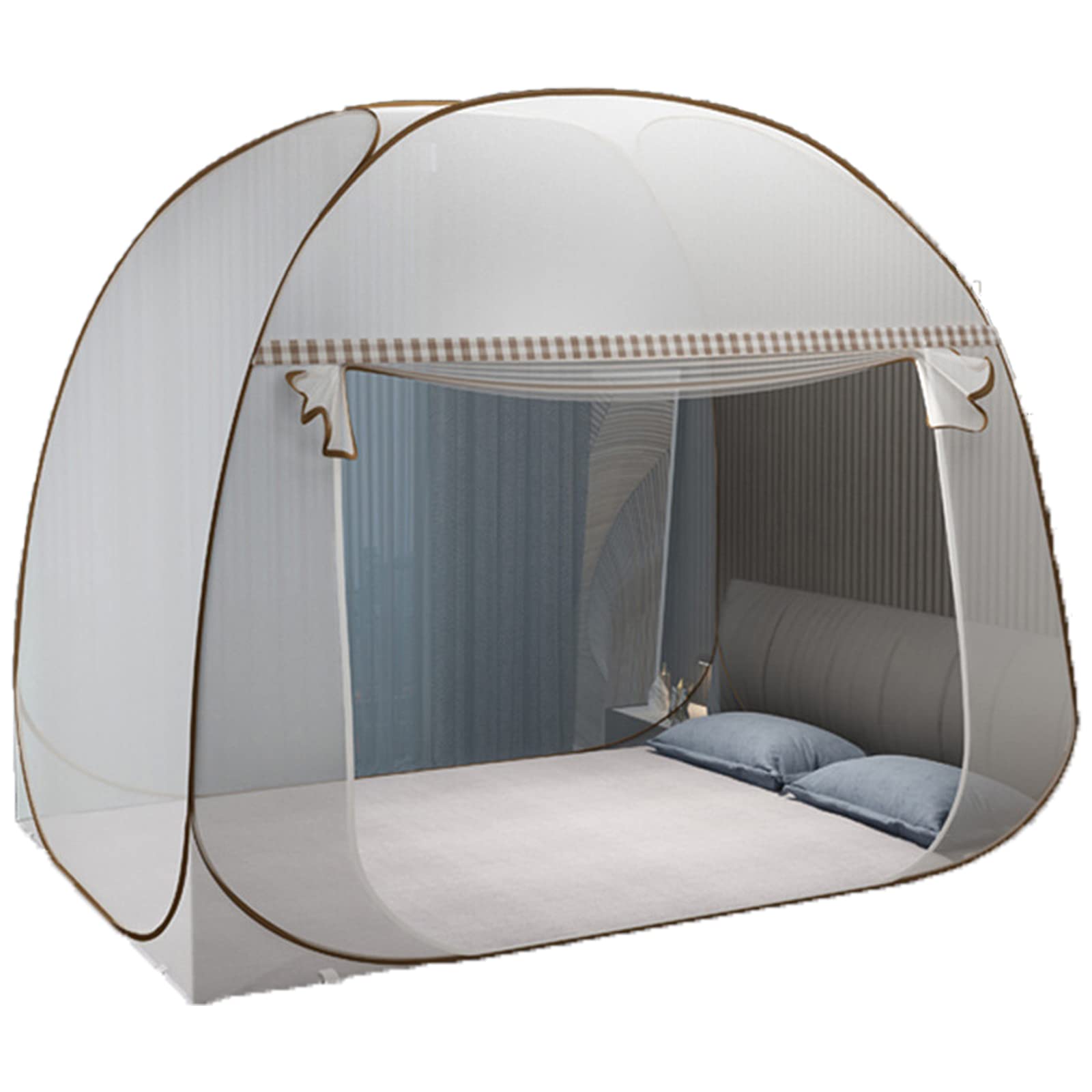 Pop-Up-Moskitonetz-Zelt für Bett mit Boden, große Doppeltür, faltbares Design, Baldachin-Netzzelt, tragbar, staubdicht, Reisen im Innen- und Außenbereich, Camping Baby