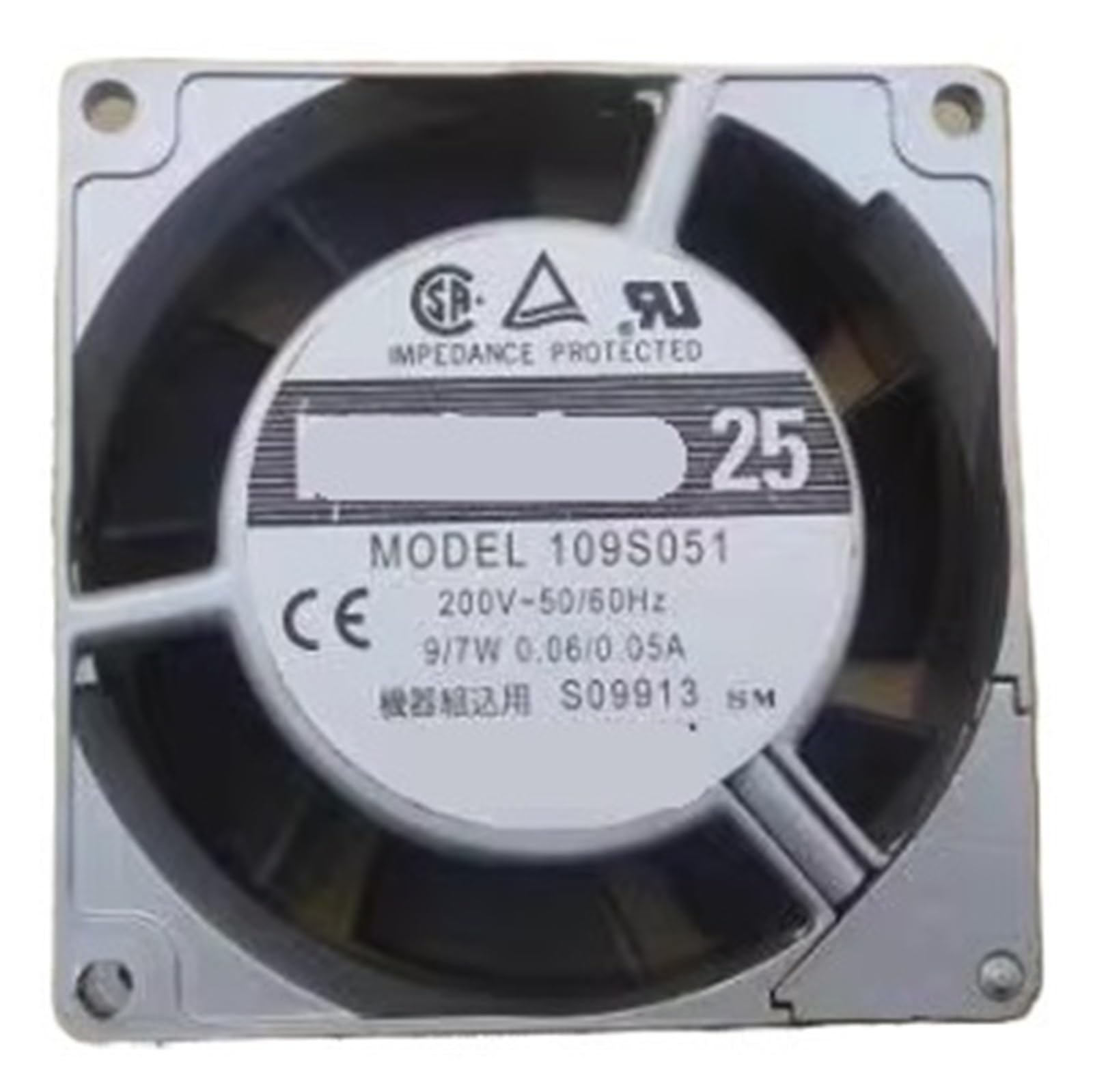 LZIKKGKI 109S051 AC200V 9/7W 80 * 80 * 25MM AC fan