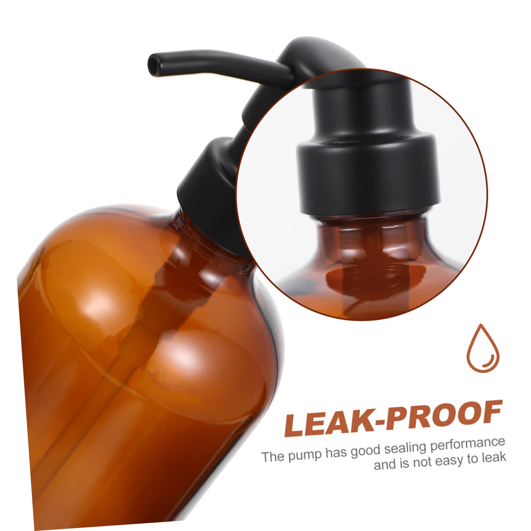 Amazon.co.jp: 詰め替えボトル ガラス製 ポンプ式 シャンプー用 500ml