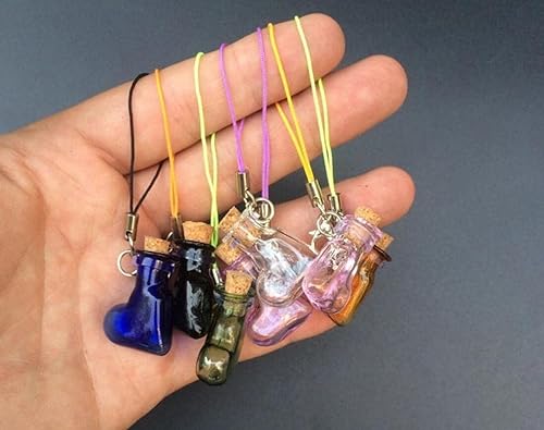Miniatura 7 de Pequeños frascos de vidrio pequeños con tapones de corcho, botellas con corcho en forma de corazón, frascos de vidrio transparente, botellas