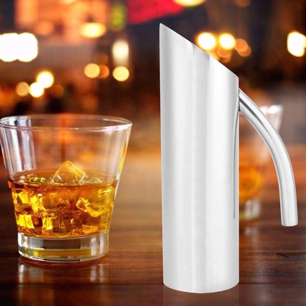 Jarra De Agua Plateada De 1,6 L, Jarra De Bebida Fría, Jarra De Agua Grande De Acero Inoxidable, Jarra De Agua Fría, Bebidas, Tarro, Bebidas, Cerveza Fría, Recipiente De Té Helado Para El Hogar, Bar,