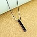 Stylish Bar Pendant for Men Black Silver chain for men Mens boyfriend gents locket for men Women l neck chain lockets mens chains fashion Necklace Long