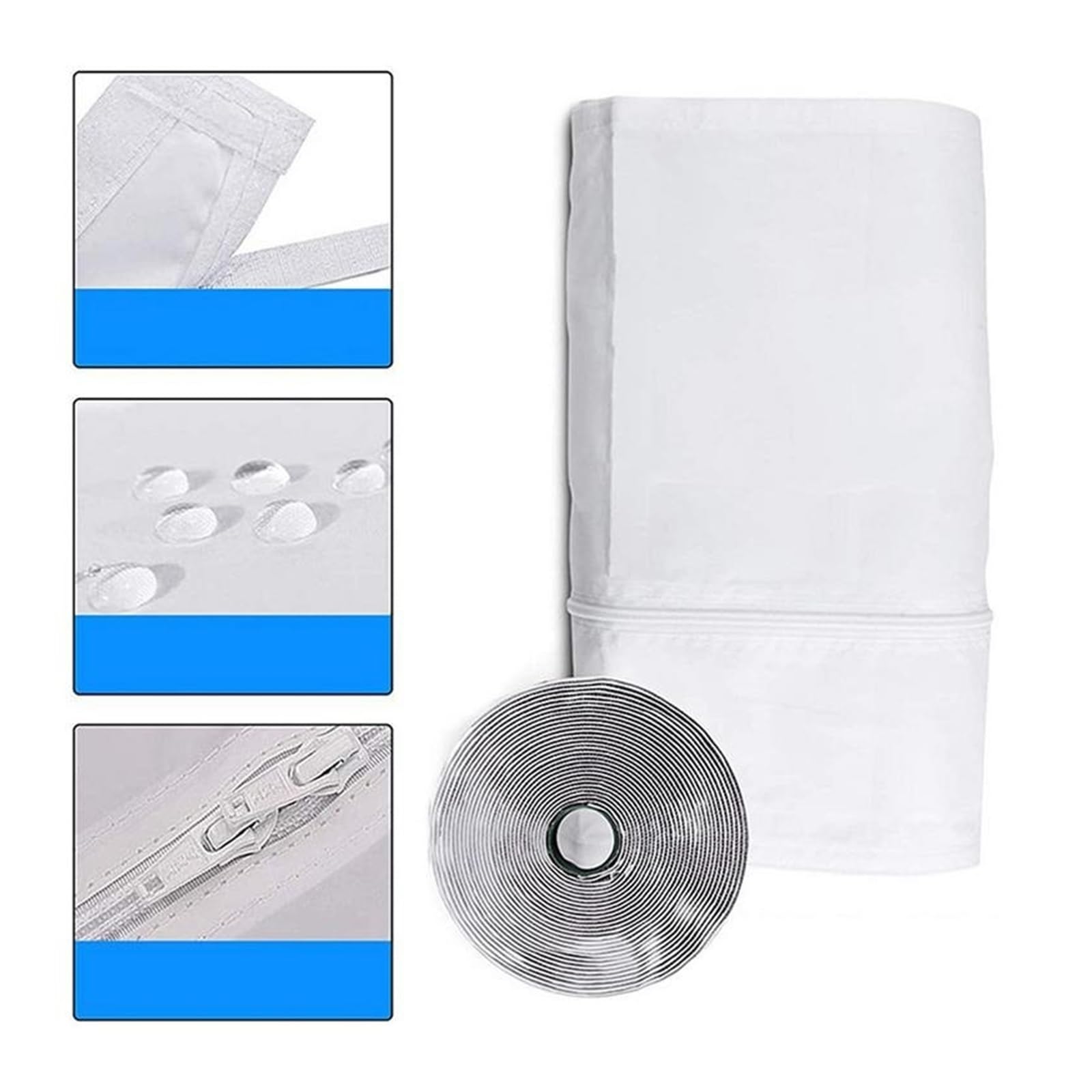 Guarnizione Universale For Finestra Air Lock, Piastra In Tessuto, Arresto Del'aria Calda, Kit Di Sigillatura For Uscita Del Condizionatore For Condizionatori D'aria Mobili Installazione Semplice
