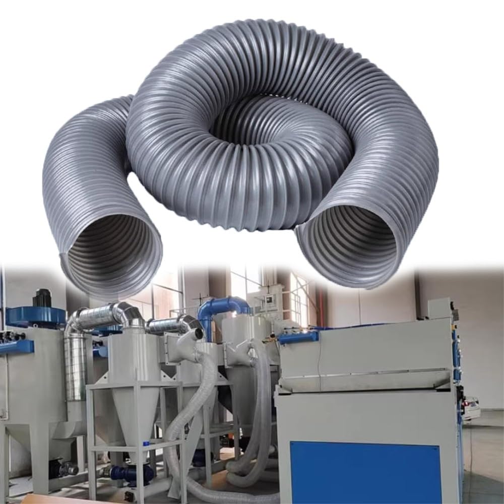 Tubo flessibile del PVC del tubo flessibile della raccolta della polvere con il cavo del acciaio al carbonio per la raccolta dei detriti di