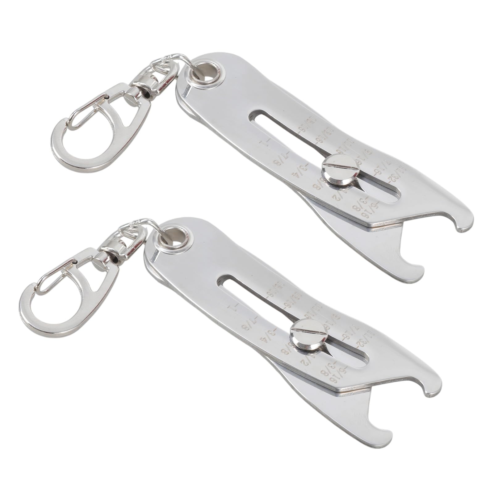 Tsophreniq 2Pcs Bolts Size Finder Keychains For Fast Accurate Measurement Thread Size Checker Nut And Bolts Gauge Checker