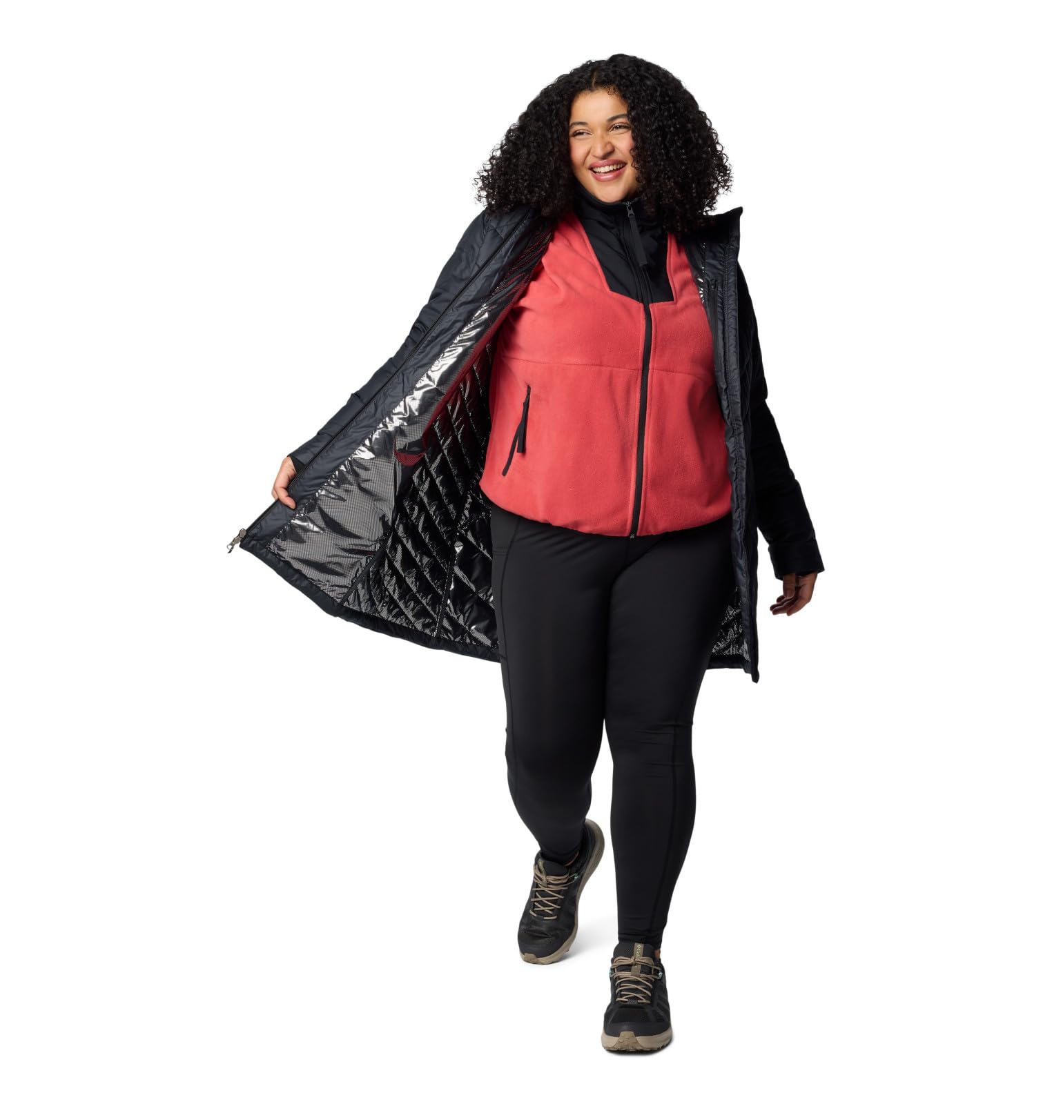 Columbia Heavenly Long Hooded Jacket, Piumino Con Cappuccio Donna