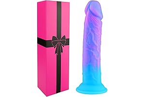 Soft Silicone 8 Inch Girthy Dildo for Women