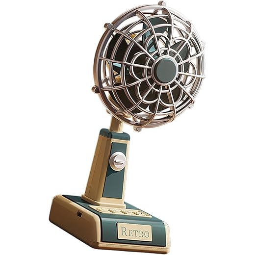 HEAVENGLOW Desk Fan up and Down Rotate Silent Versatile Powe