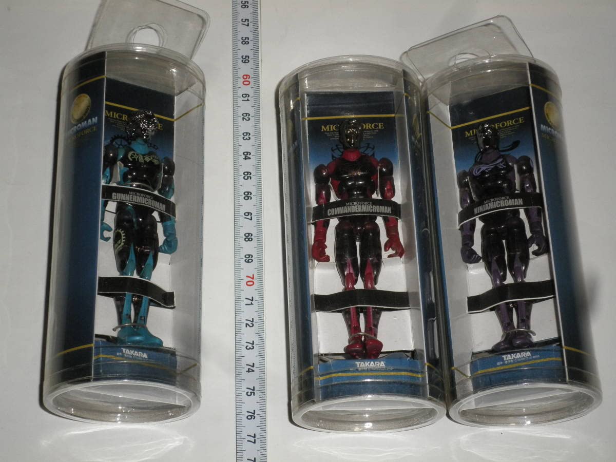 未開封 ミクロマン フォース コマンダー ニンジャ ガンナー 3体セット Amazon | MICROMAN ミクロフォース 3種⇒ガンナーミクロマン、ニンジャ