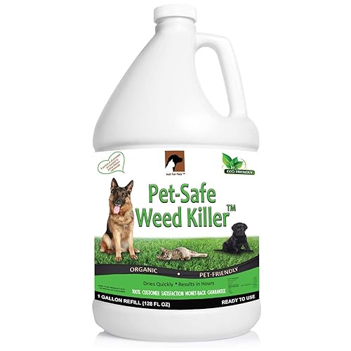 Espray herbicida apto para mascotas y seguro para mascotas (repuesto de galón de 128 onzas)