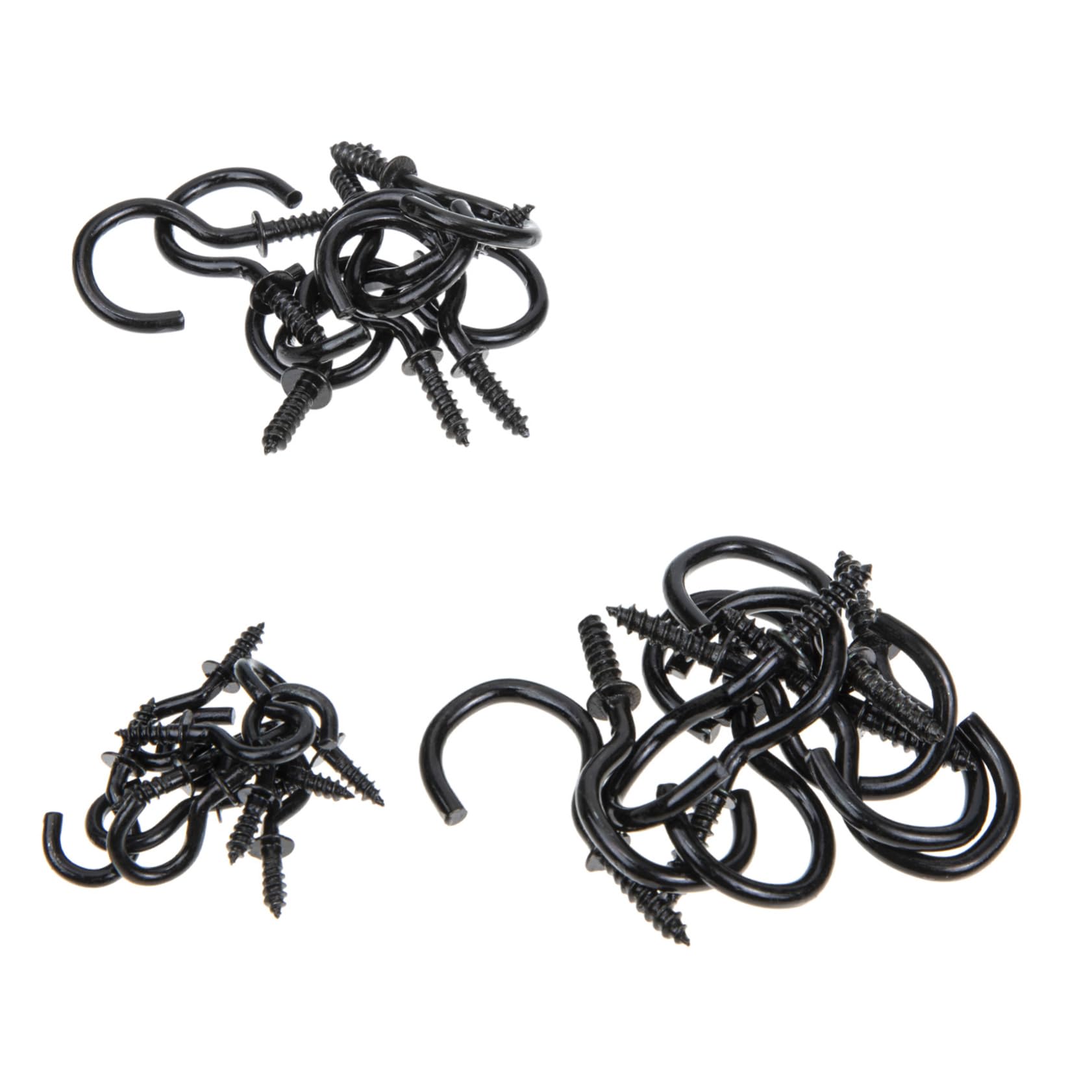 Cabilock Heavy Duty Metal Self Tapping Screw Eye Bolt Hooks 30pcs for Indoor/Outdoor Ceiling Hanging