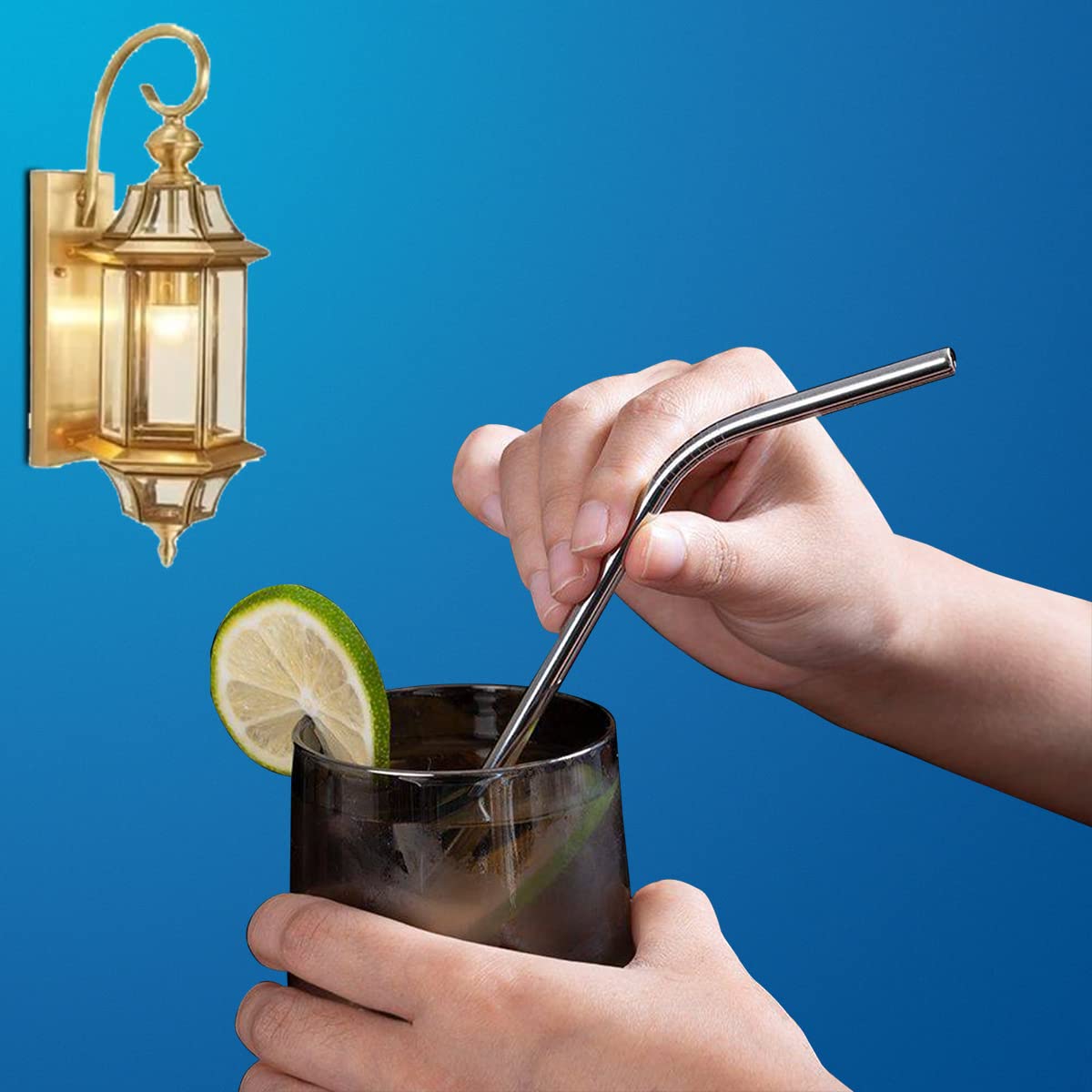 Cannucce Riutilizzabili In Acciaio Inossidabile - Set Da 16 Con Spazzole - Foto 3