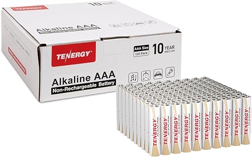Miniatura 1 de Tenergy Batería alcalina AAA de 1.5 V baterías AAA no recargables de alto rendimiento para relojes, controles remotos, juguetes y dispositivos