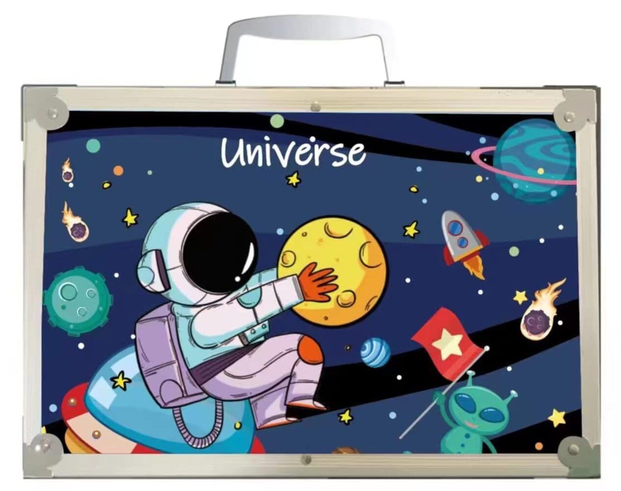 Knick Knack Art Kit New Theme 145 Pieces | Art Kit 2 Layers Drawing and Painting Supplies Briefcase for Kids & Adults Beginner and Artists (Space - Blue) (B0C14QRS91) Amazon Price History, Amazon Price Tracker