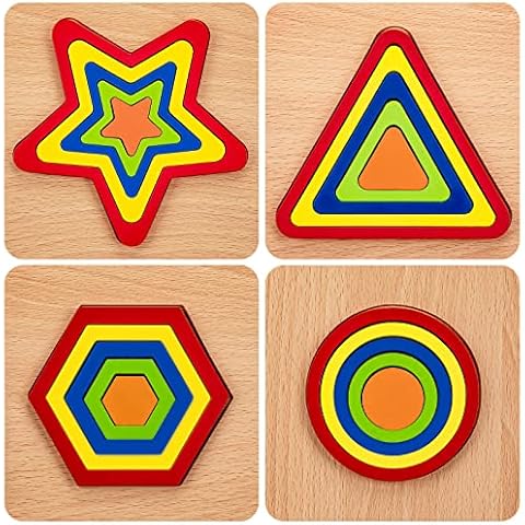Puzzle de Madera de Formas Geométricas Wisplye Cover