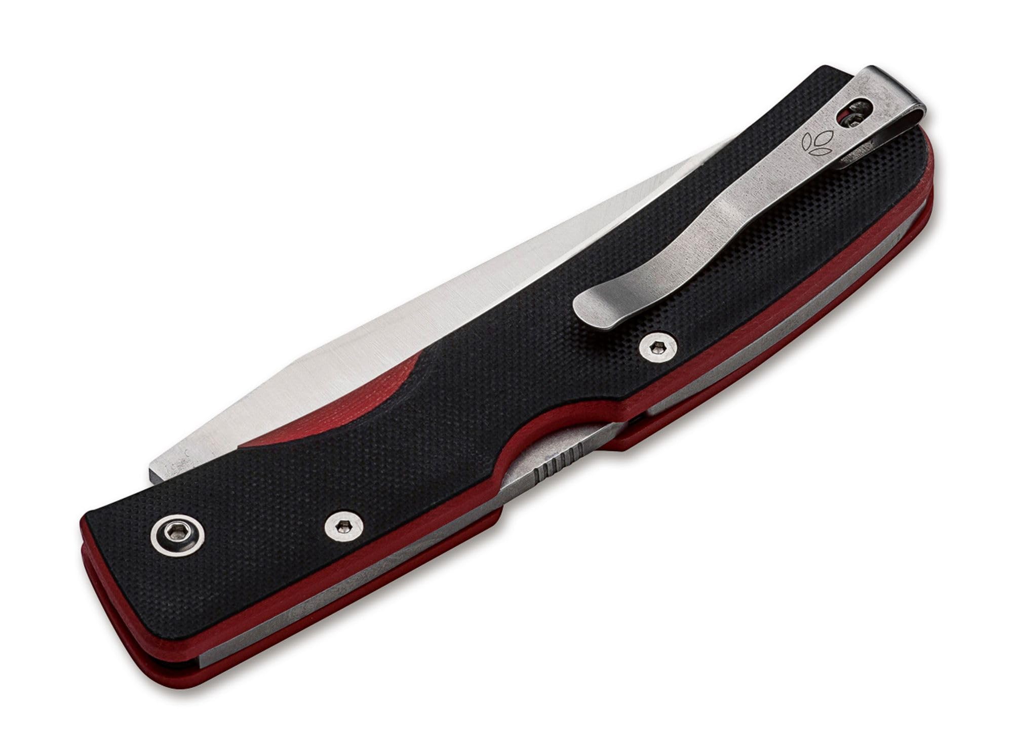 Manly Unisex – Peak CPM-S-90V Red Two Hand scyzoryk, czarny, 22 cm