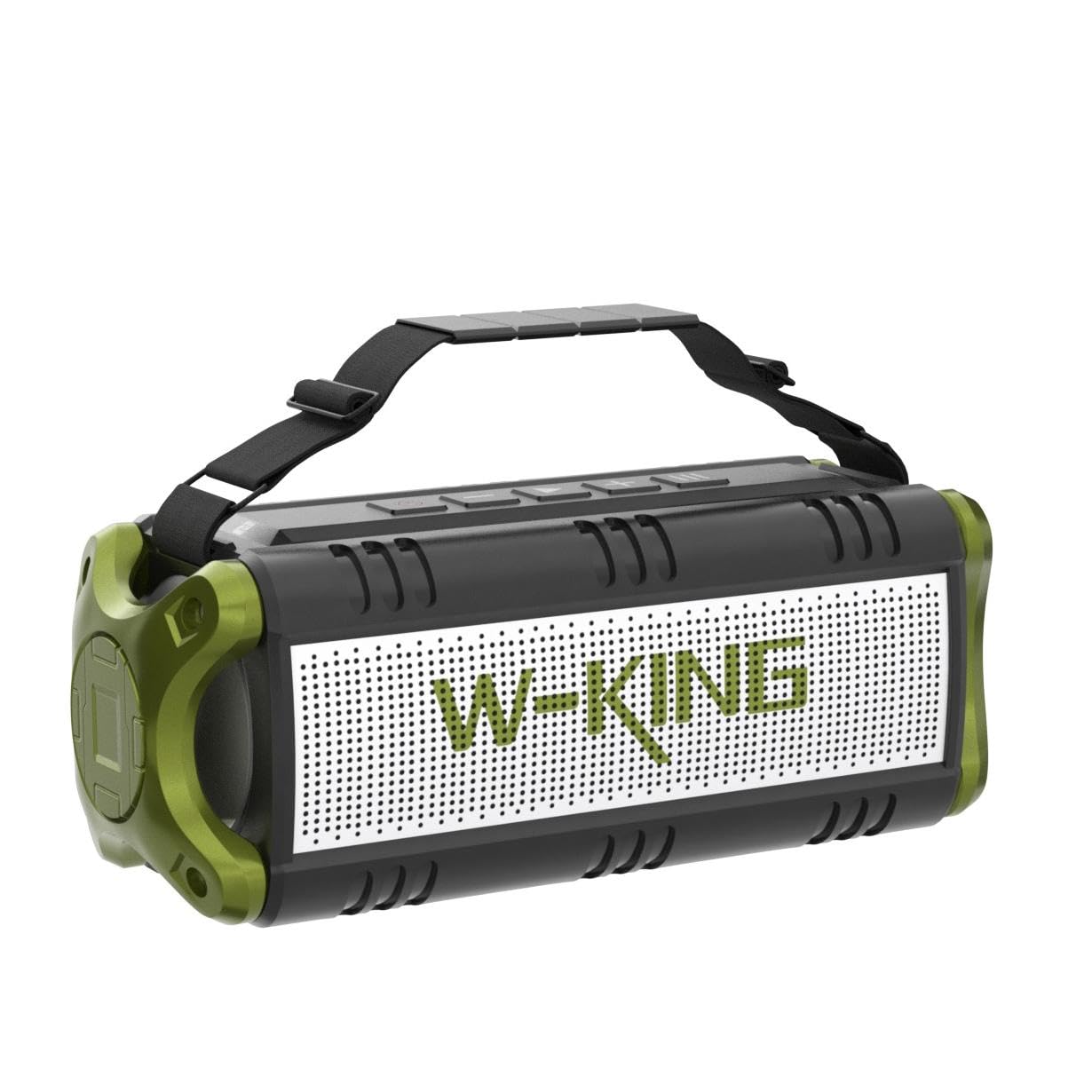W-KING 90W Max Bluetooth Lautsprecher Musik Box Musikbox Groß, 50W Tiefem Bass, 40 Std Akku& IPX6 Wasserdicht für Party Outdoor Tragbare Lautsprecher Boom Box mit EQ, TF-Karte, NFC, AUX &Freisprech