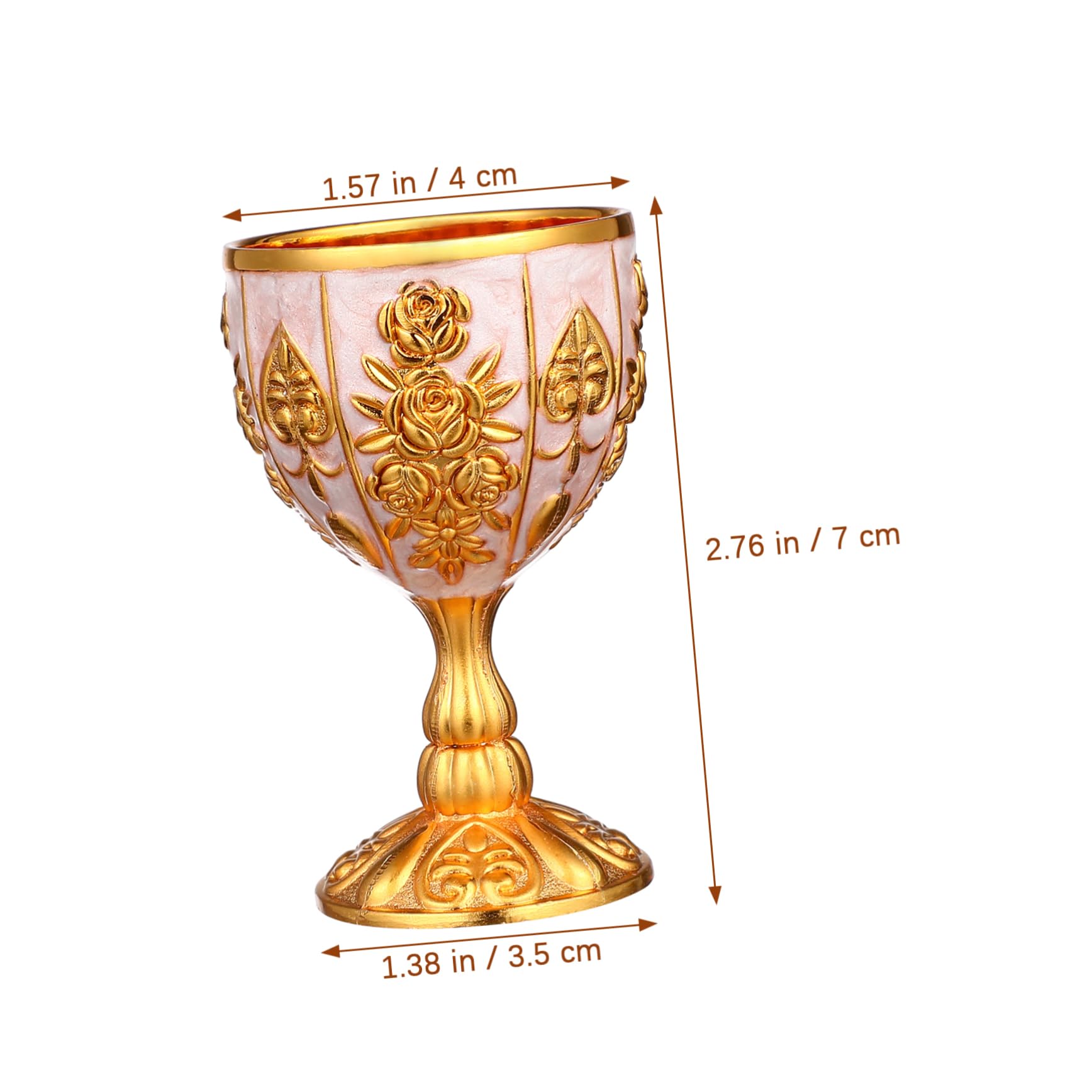 OUNONA 1Pc Delicate Vintage Design Wine Cup Retro Cocktail Glass for Home Decor for Wine Lovers Craftsmanship and Polished Edges Unique Artistic