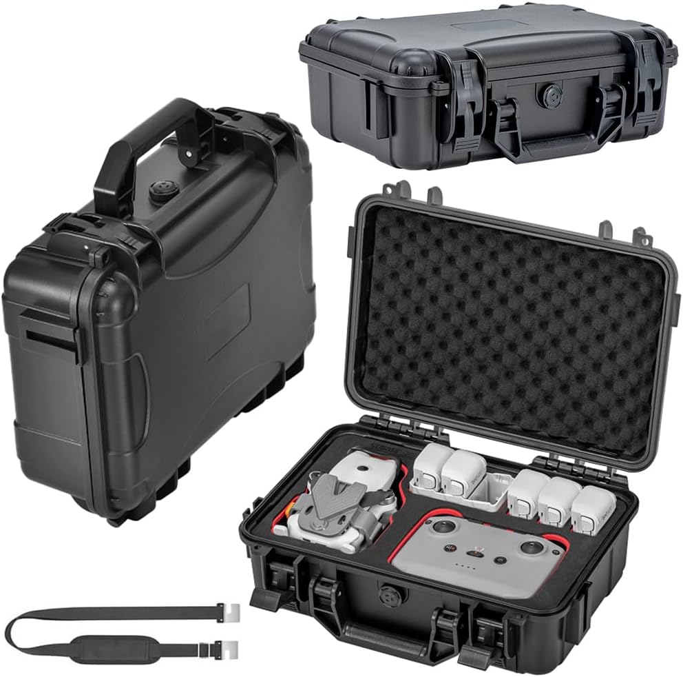 Carrying Case for DJI Lito 1 Protective Case Storage Box with Shoulder Strap Waterproof Hard Shell Heavy Duty Protection Pressure Resistant Shockproof Easy Carry