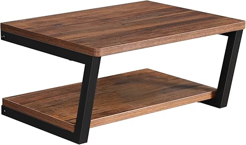 LUCKUP Estantes flotantes de pared para proyector de pared, soporte de madera AV con 2 estantes, centro de entretenimiento con marco de acero de