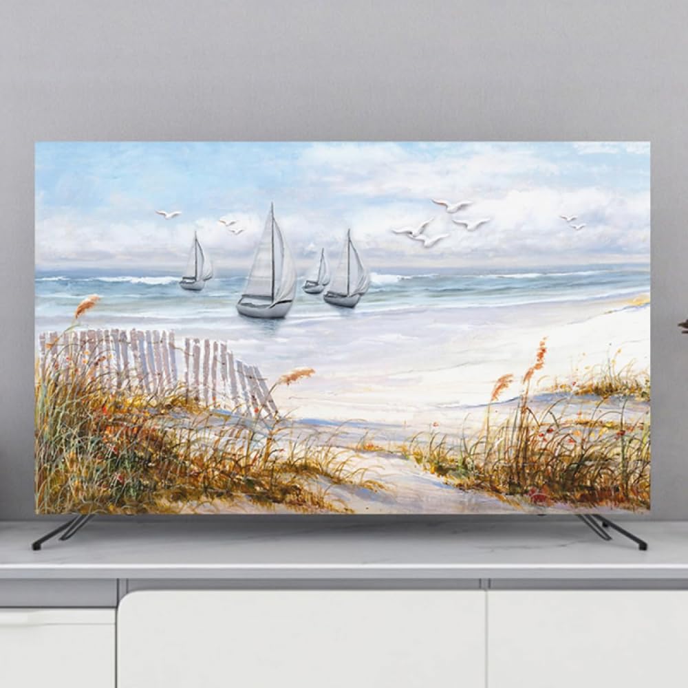 Televisores LCD/LED/curvos/de pared Protector de pantalla con(Ocean,49-52inch)