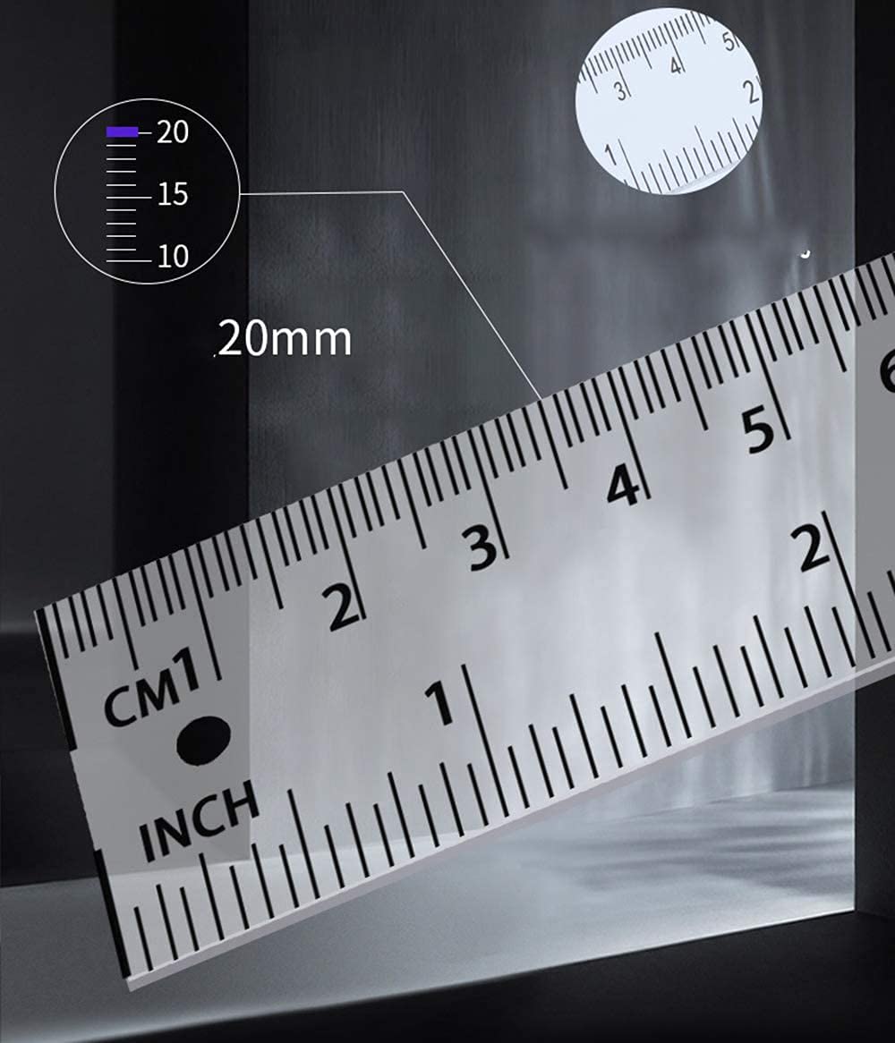WJJ Righello dell'angolo Digitale da 0-200mm con Display LCD, Finder Angolo in Acciaio Inox 0-360 Gradi, metrica e Imperiale Inclinometro Goniometro Righello