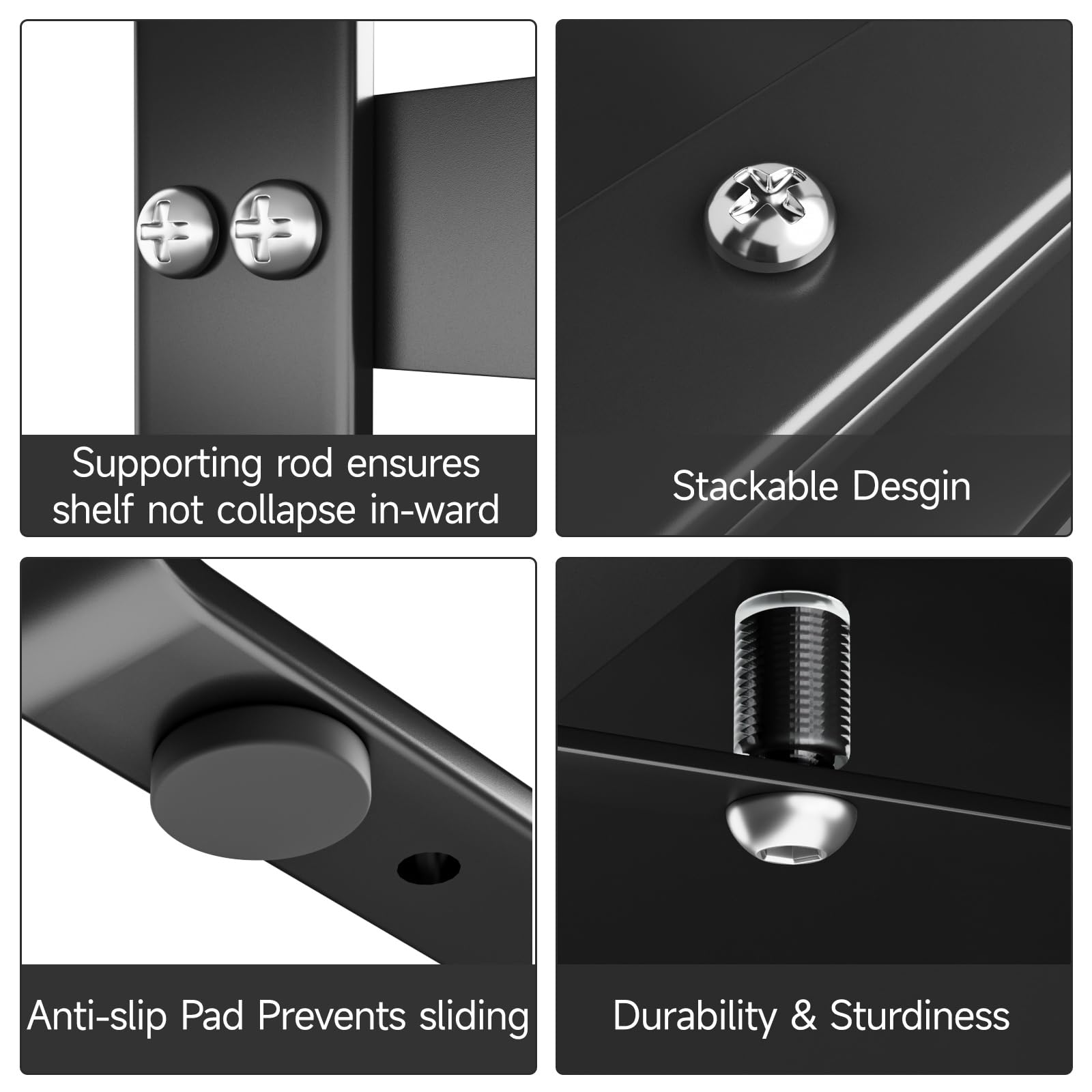 Organizador de estante de cocina expandible, organizador de estante apilable, estantes grandes, estante de despensa de altura ajustable, estante de especias para armario de cocina, encimera