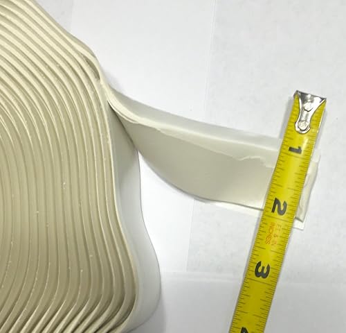 Miniatura 2 de Cinta de butilo blanca de 18 pulgadas x 1 pulgada x 30 pies para casa rodantecasa móvil (rollo individual)1