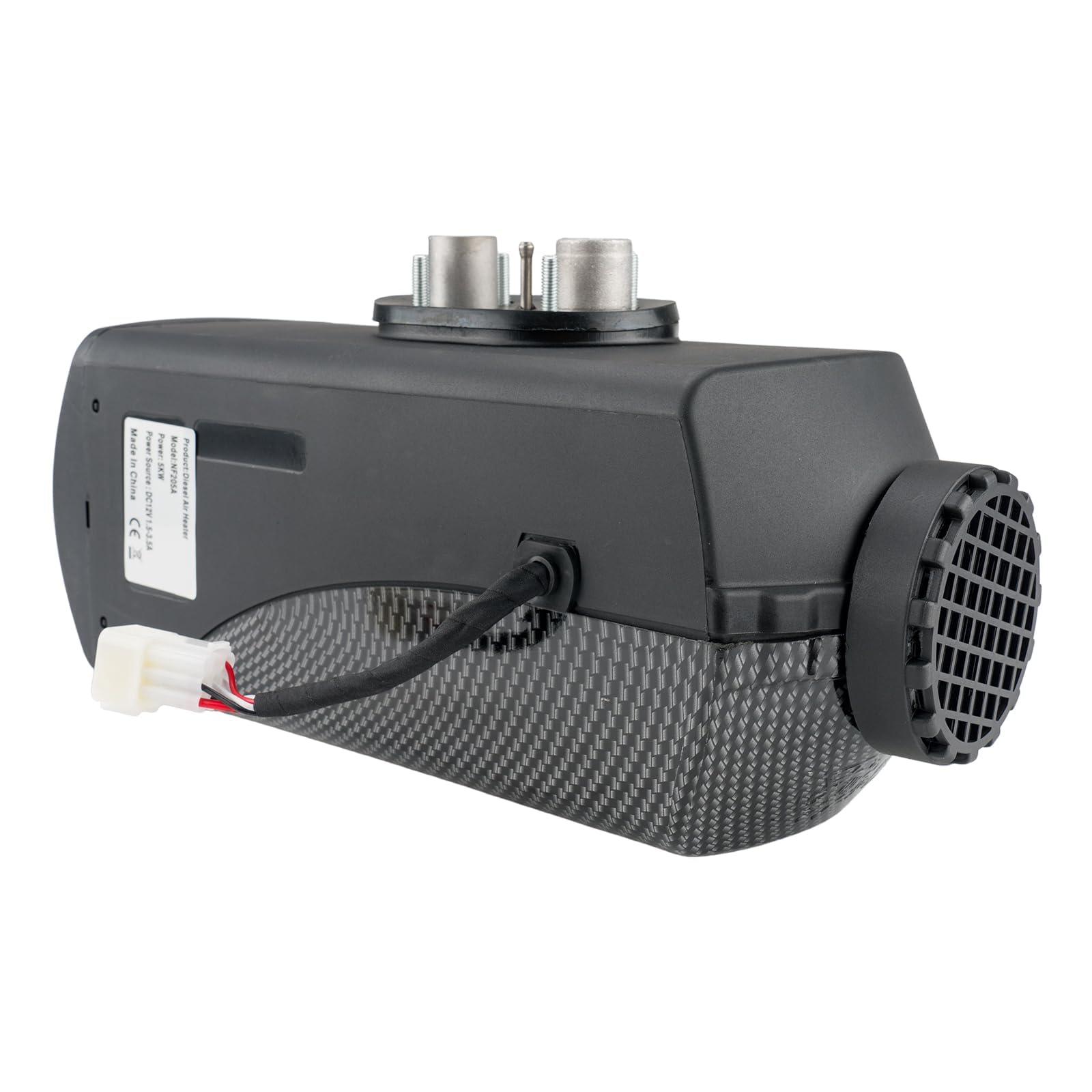 Ogrzewacz powietrza Diesel 12V 5KW, ogrzewanie postojowe Diesel, pasuje do samochodów, kamperów, ciężarówek, przyczep kempingowych i kamperów - czarny