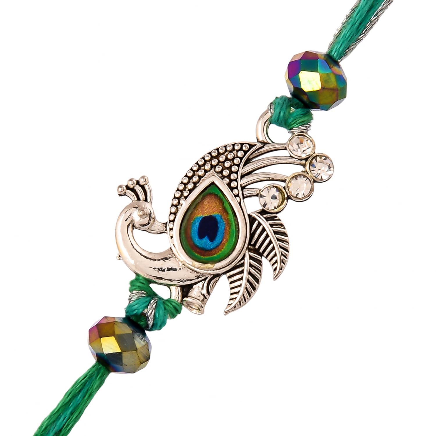 VOYLLA Lord Krishna Motifs Divine Thread Rakhi For Brother|Pack Of 1|Rakhi Special|