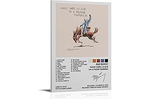 Bad Poster Bunny Nadie Sabe Lo Que Va A Pasar Mañana Album Cover Posters